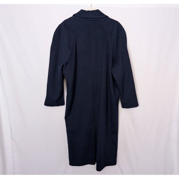 VTG 90s Worthington sz 14 Wool Long Overcoat Peacoat Jacket Midi Double Breasted - Picture 2 of 16